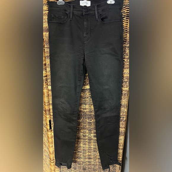 Frame -‎ Womens Black, Size:27, Brisbane Chew, Le Skinny de Jeanne, Pre-Owned - Picture 1 of 9
